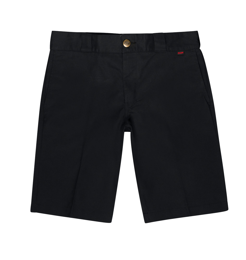 Dickies---Slim-Striaght-Flex-Work-Shorts---Black1