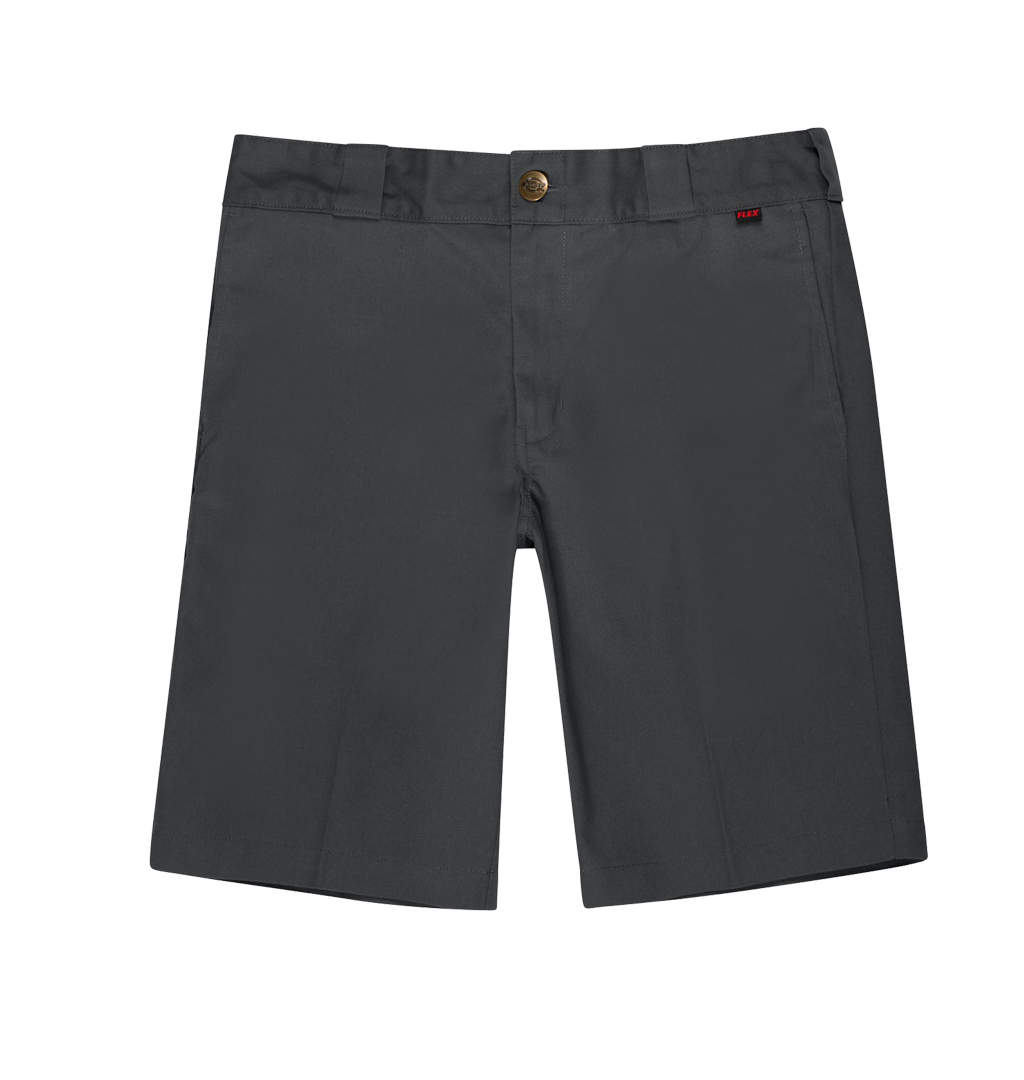 Dickies---Slim-Striaght-Flex-Work-Shorts---Charcoal1