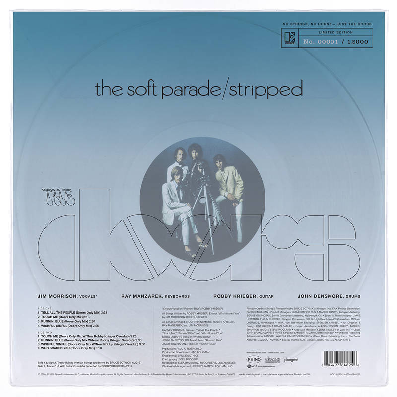 Doors, The - The Soft Parade: Stripped (Clear Vinyl)(RSD2020) - LP