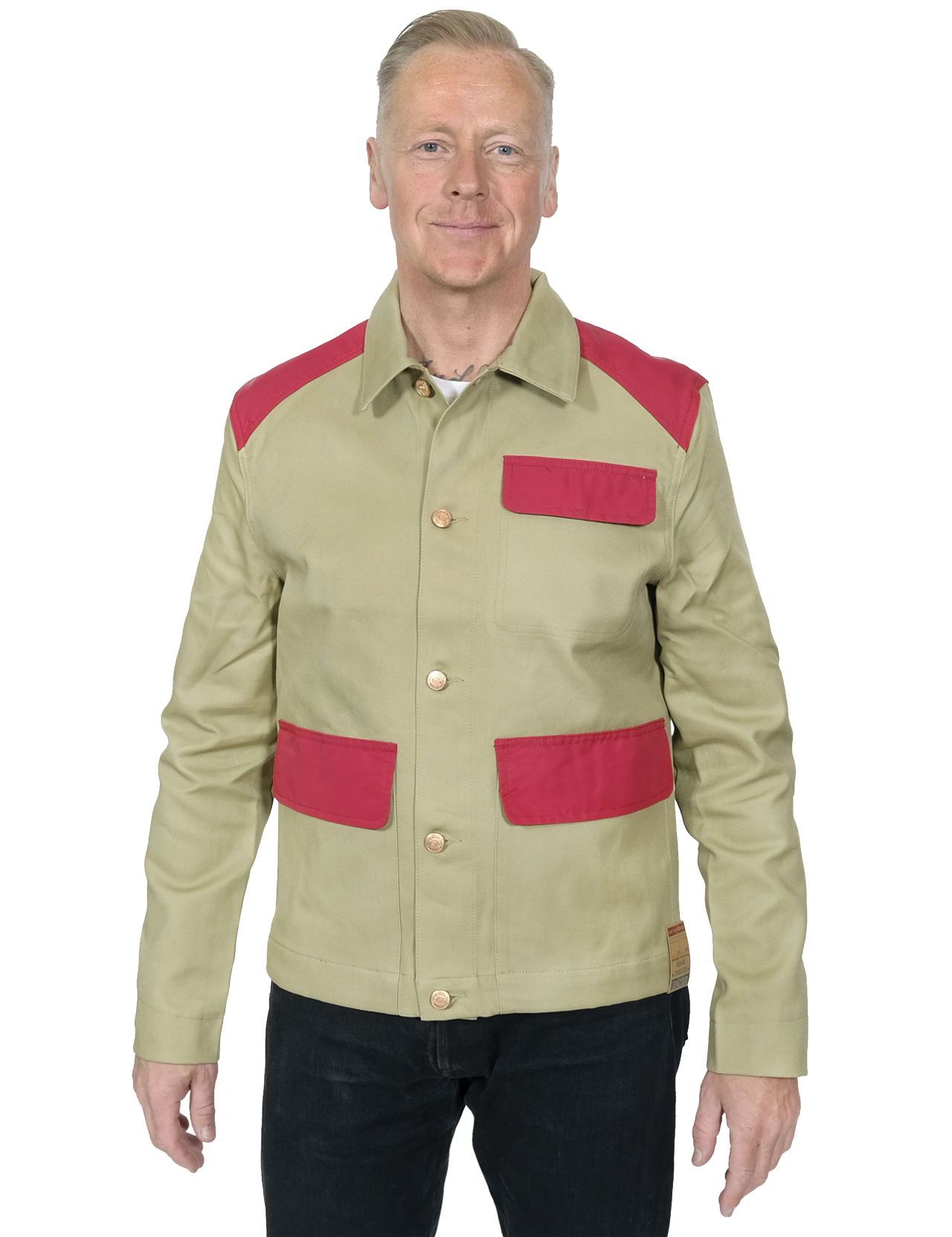 Dubbleware - Hunters´ Jacket - Beige/Hunting Red