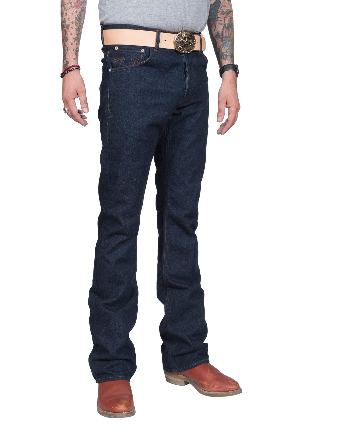 Eat Dust - Fit 63 Bootcut Rinsed Broken Twill Denim - 12oz