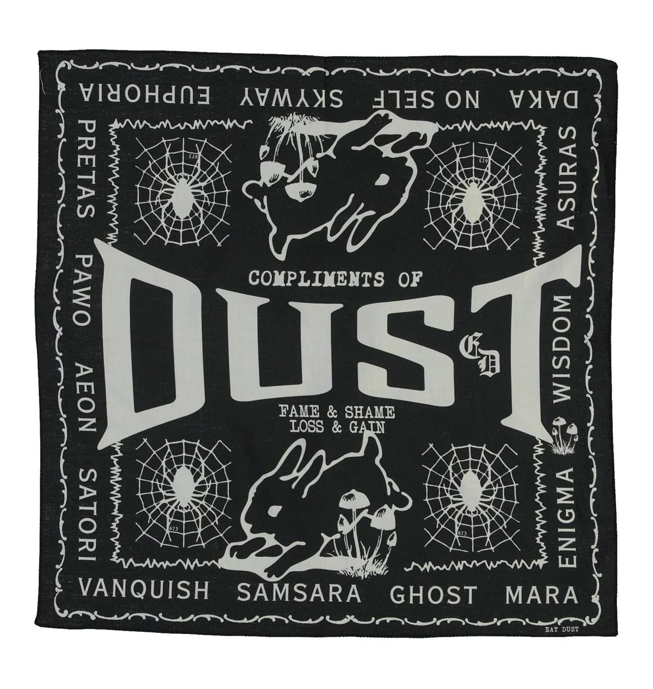 Eat Dust - Foulard Compliments Of Dust Bandana - Black