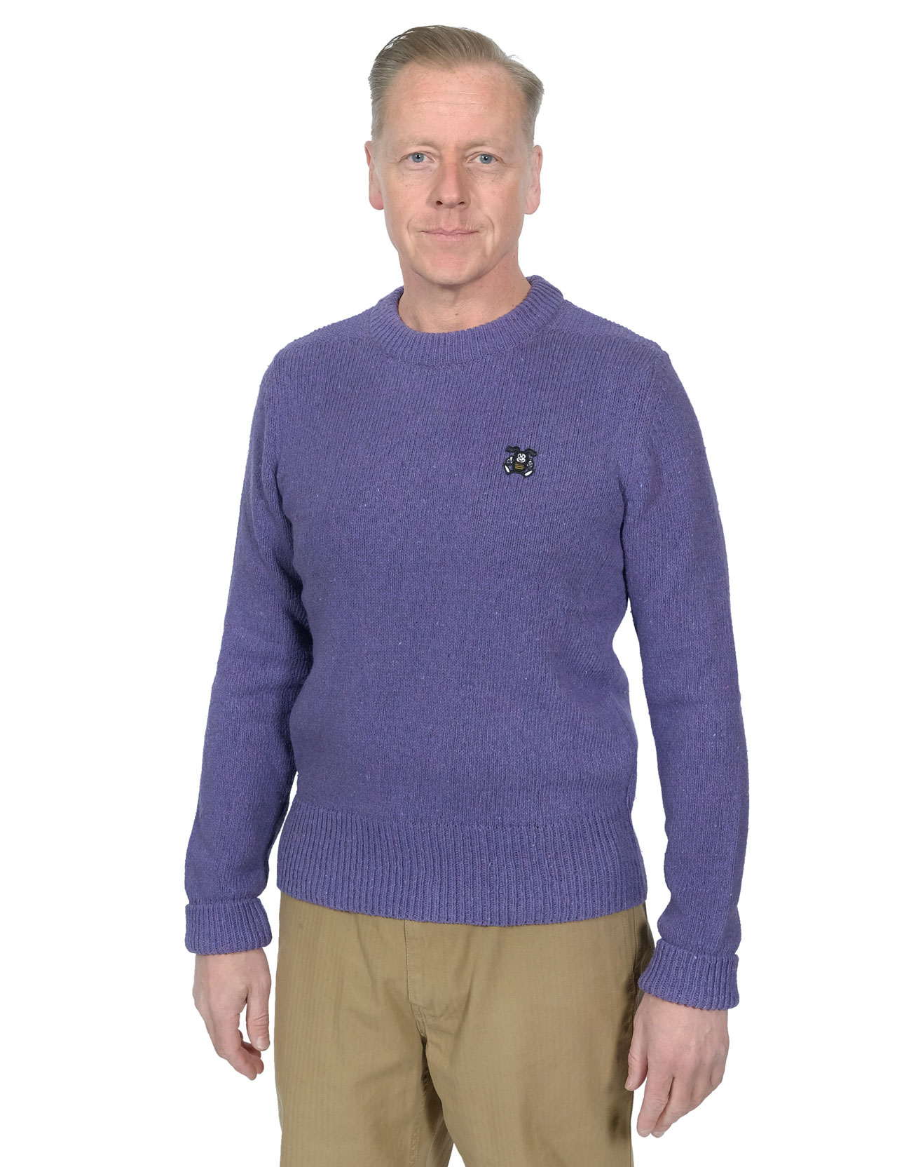 Eat Dust - Officer Denim Sweater - Purple