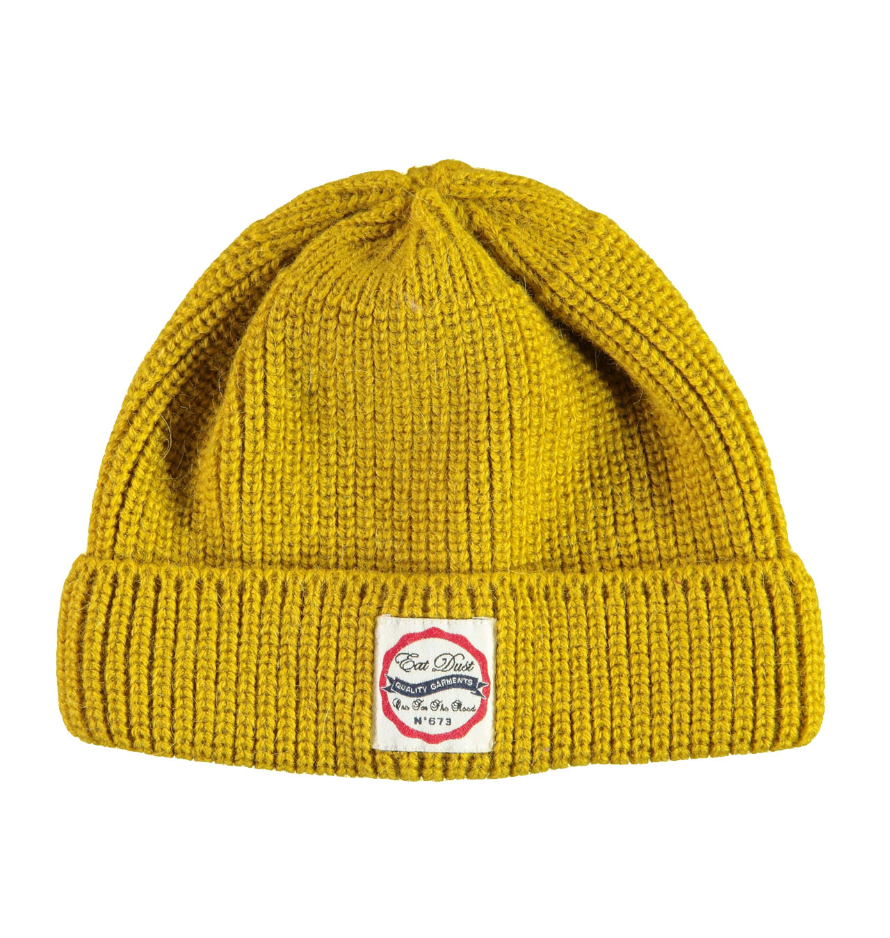 Eat Dust - Sailor Beanie Knitted Wool - Yellow