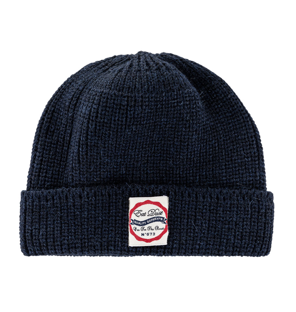 Eat Dust - Sailor Beanie Knitted Wool - Navy