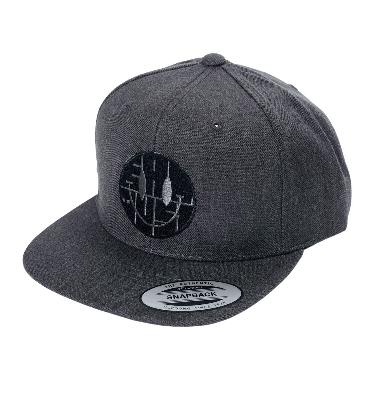 Eat Dust - Smiley Snapback Cap - Grey