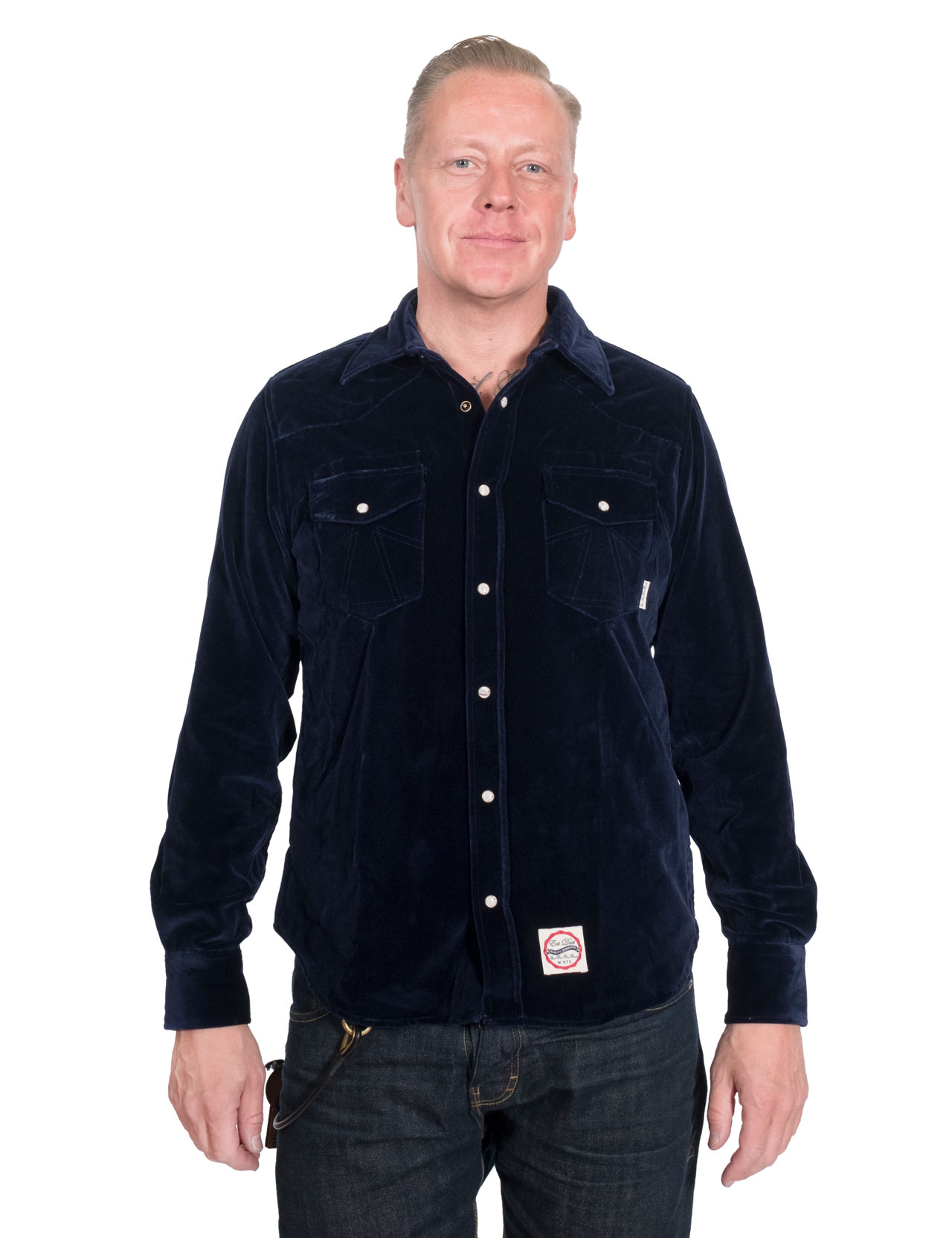 Eat-Dust---Western-Shirt-Velvet-Underground---Navy-21234