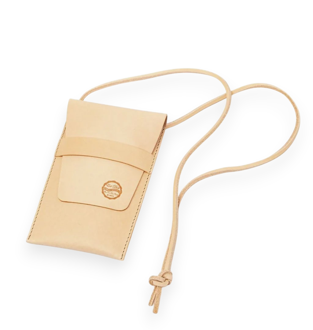 Eat Dust - X Chopper Leather Pouch XL - Natural