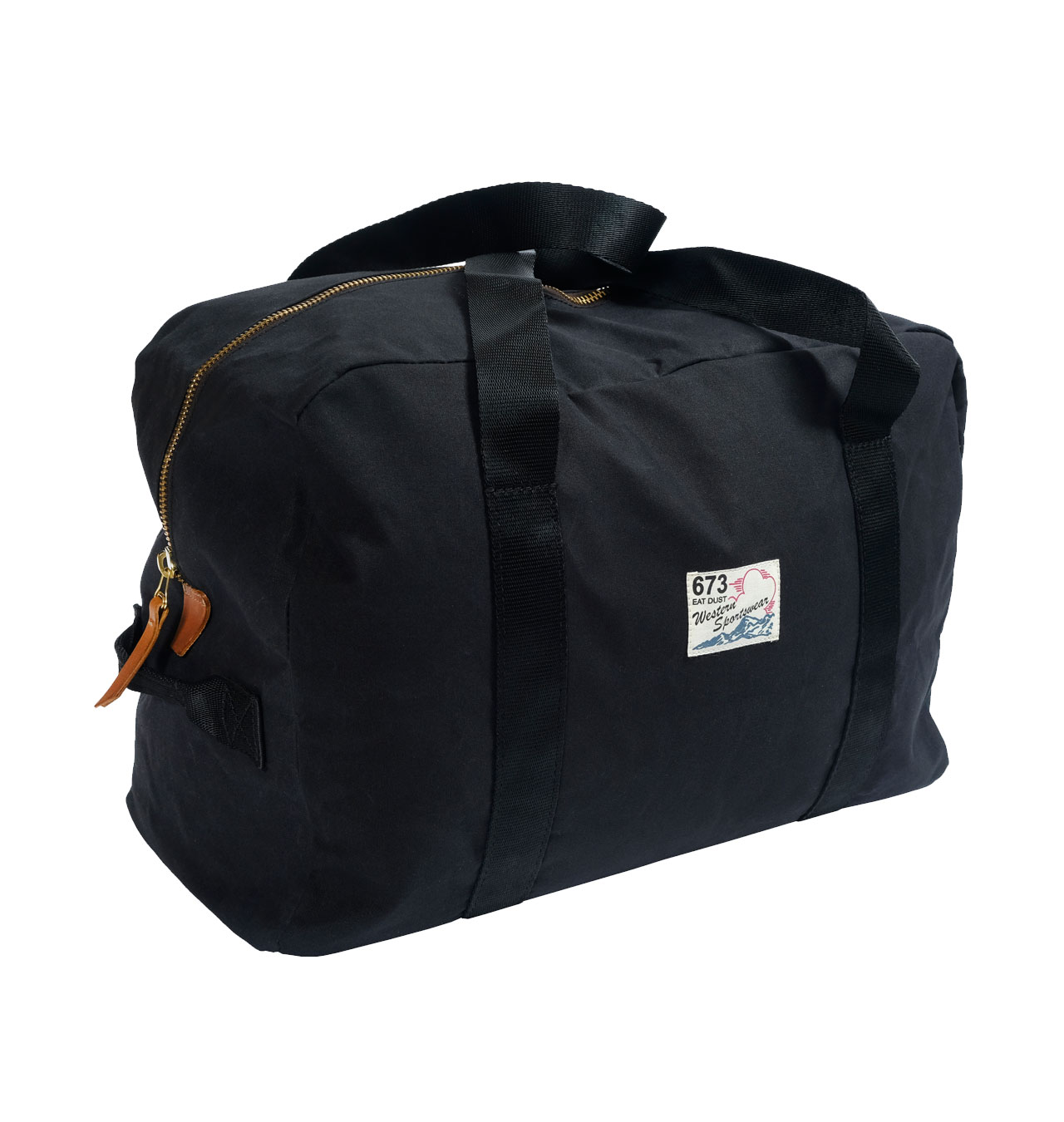 Black shop duffle bag