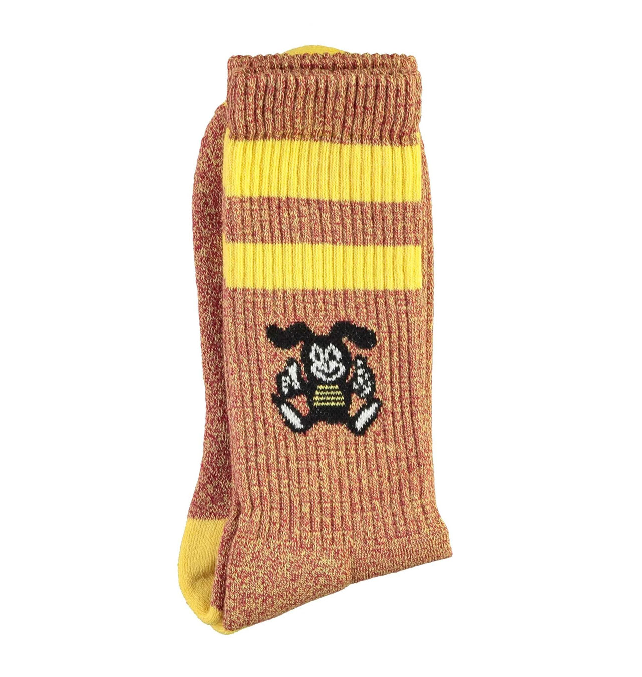 Eat Dust - X Socks Bee Dust Melange Cotton - Yellow/Red