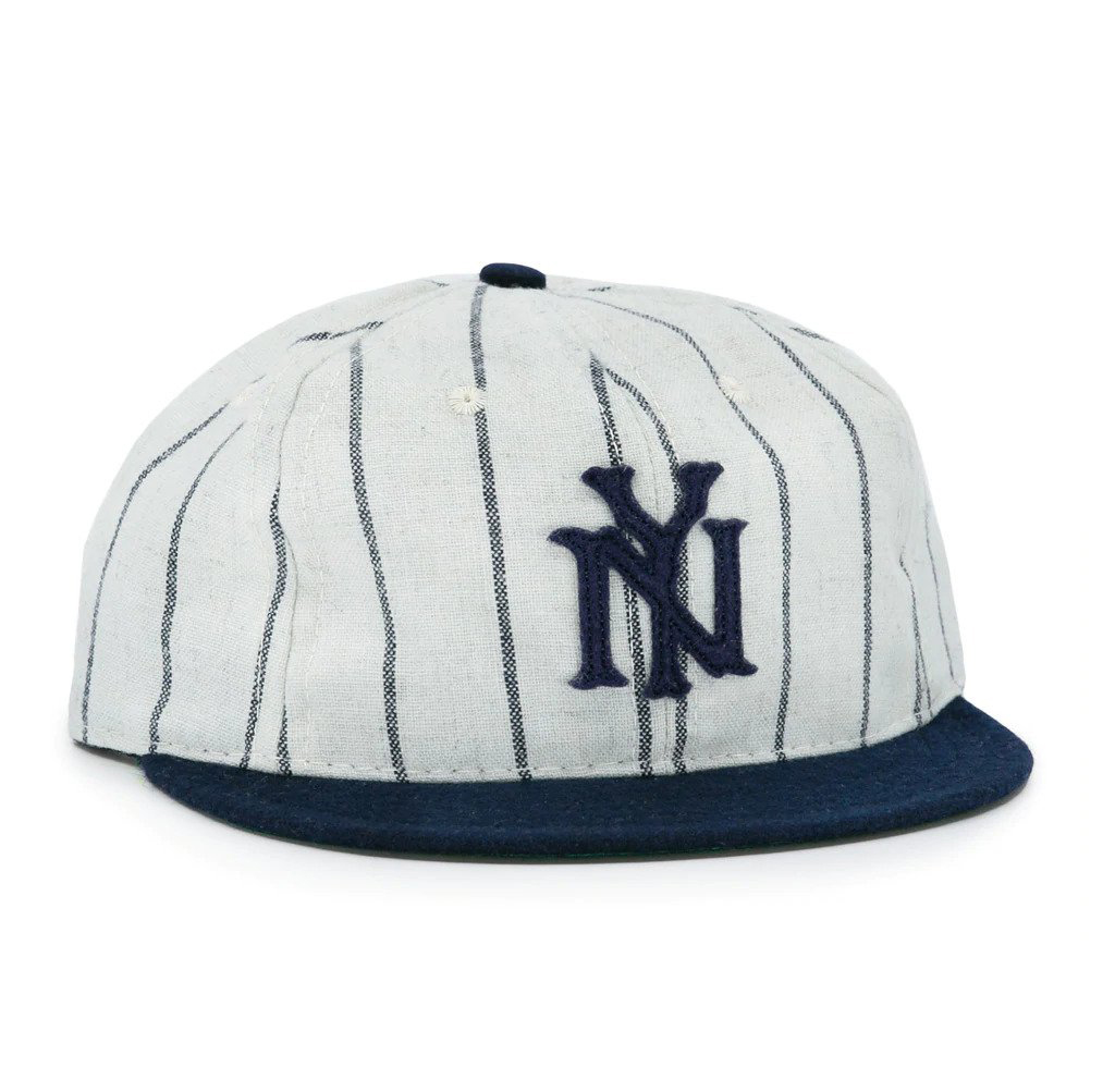 Ebbets Field - Bronx Giants 1922 Vintage Wool Ballcap - Pinstripe Grey
