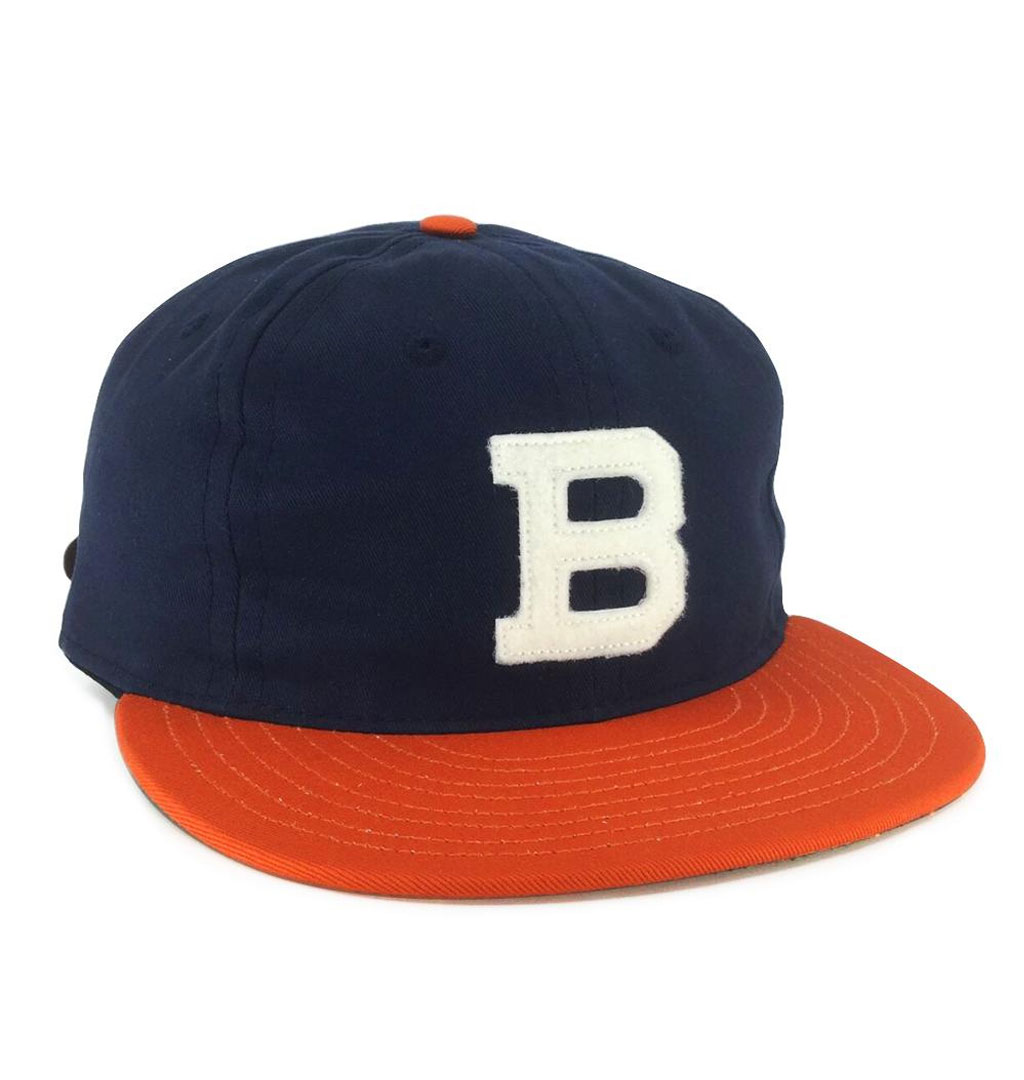 Ebbets Field - Brooklyn Bushwicks 1949 Vintage Ballcap Cotton - Navy/Orange
