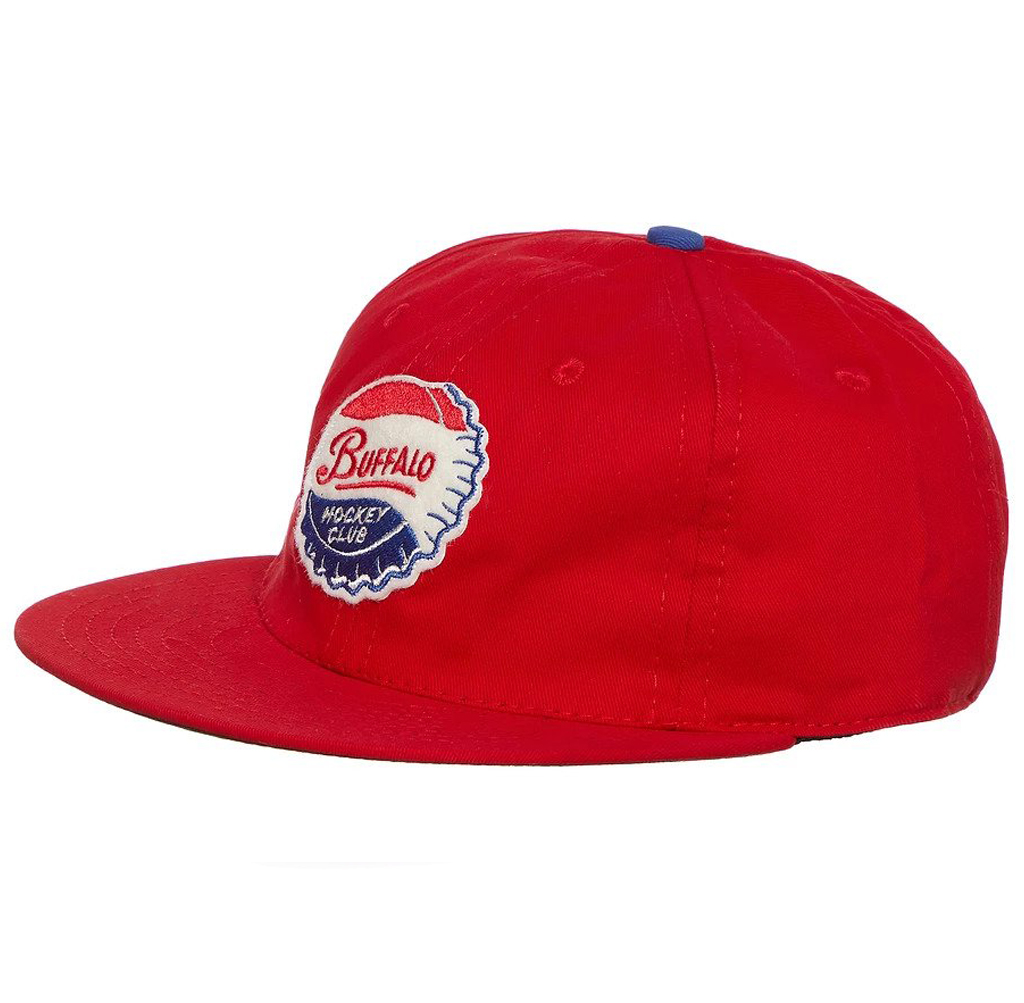 Ebbets-Field---Buffalo-Bisons-1963-Vintage-Cotton-Ball-Cap---Red1