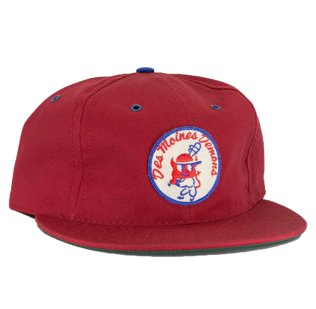 Ebbets Field - Des Moines Demons Cotton Twill Ballcap - Red