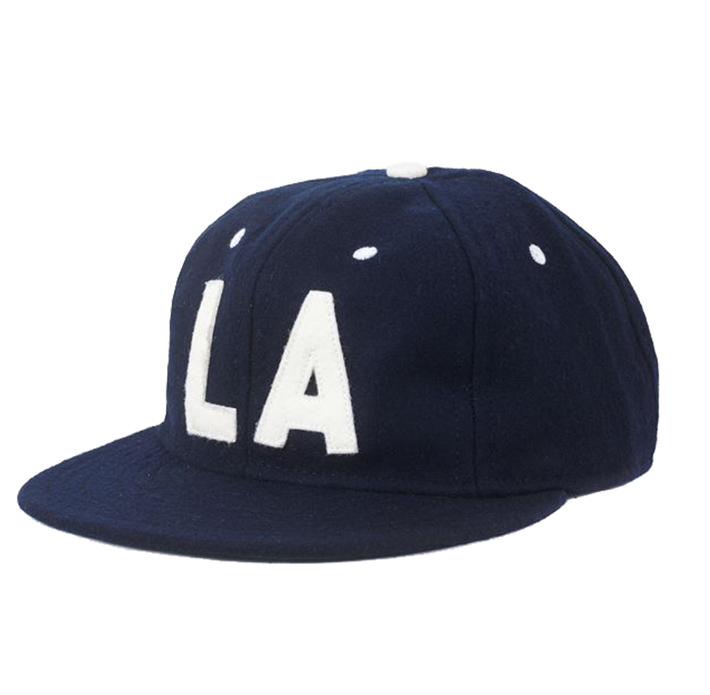 Ebbets-Field---Los-Angeles-Angels-(PCL)-1954-Vintage-Wool-Ballcap---Navy1