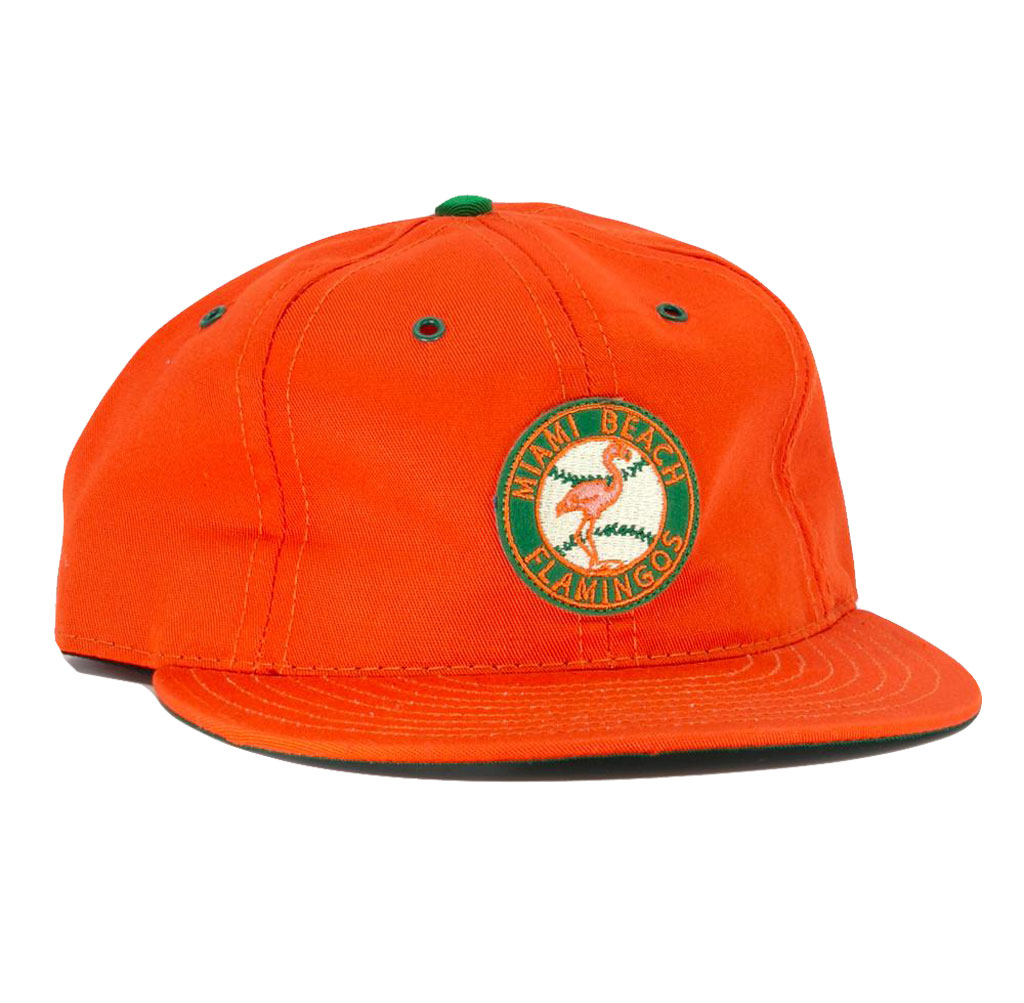 Ebbets Field Miami Beach Flamingos Cotton Twill Ballcap
