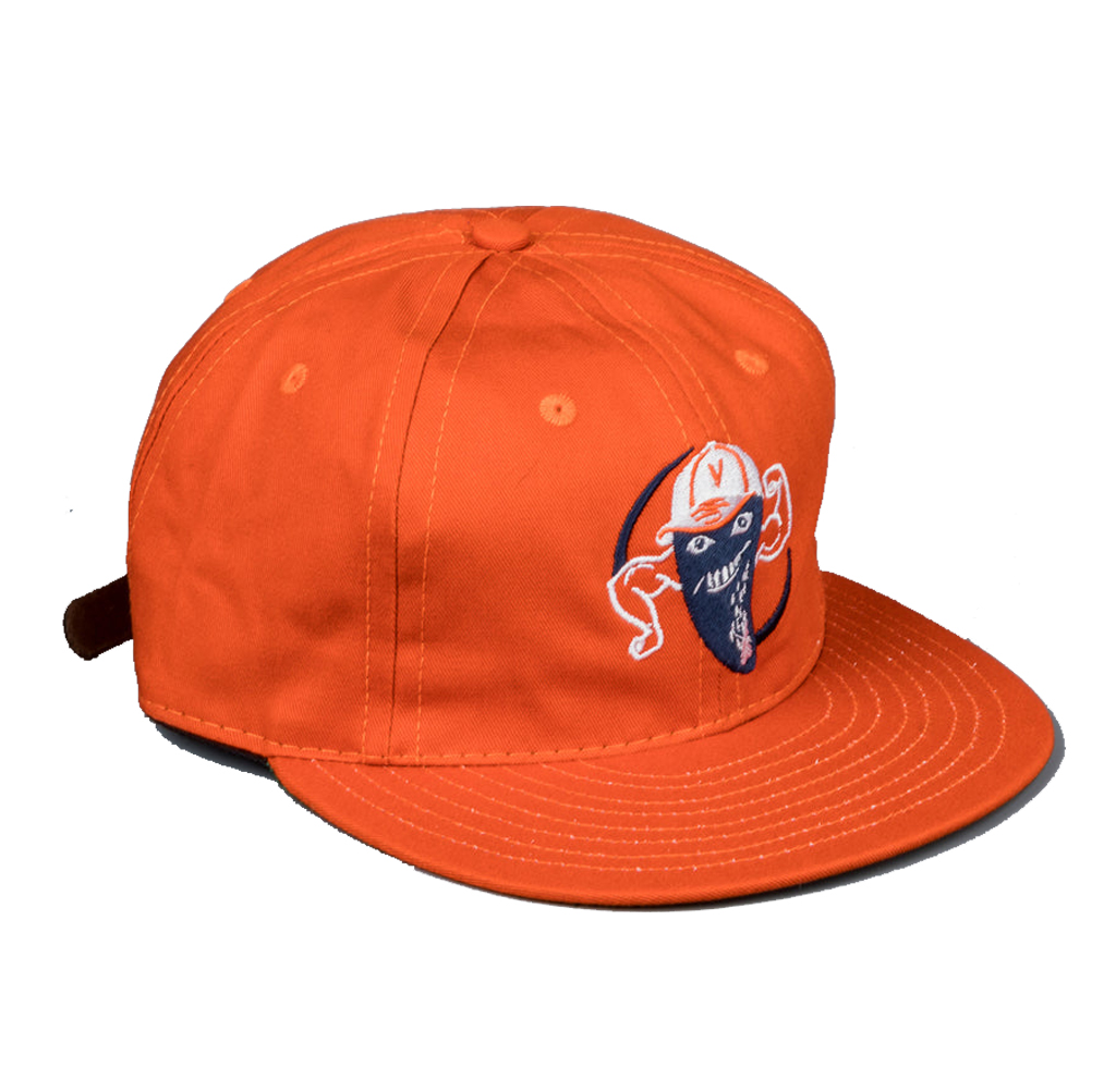 Ebbets Field - Victoria Mussels 1979 Vintage Cotton Ballcap - Fire Orange