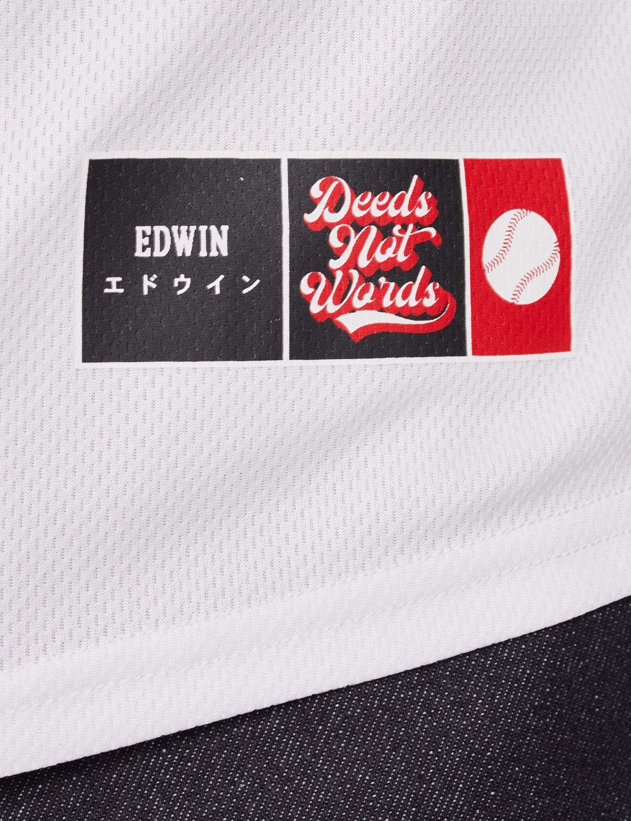 Edwin - Baseball Shirt - White | Sverige