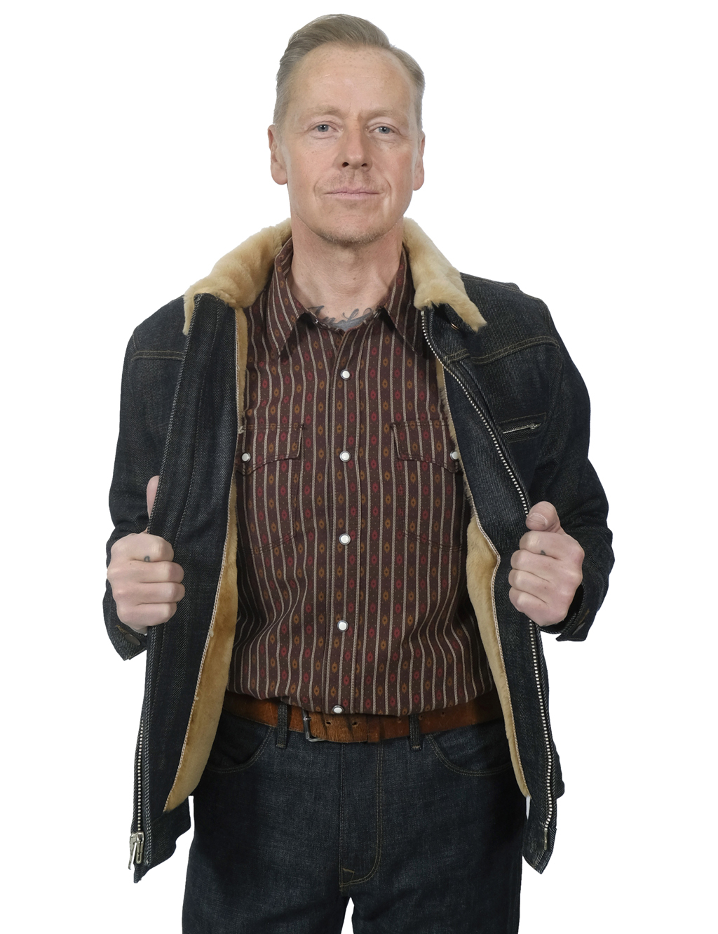 Freenote Cloth - RJ-2 Denim Shearling 