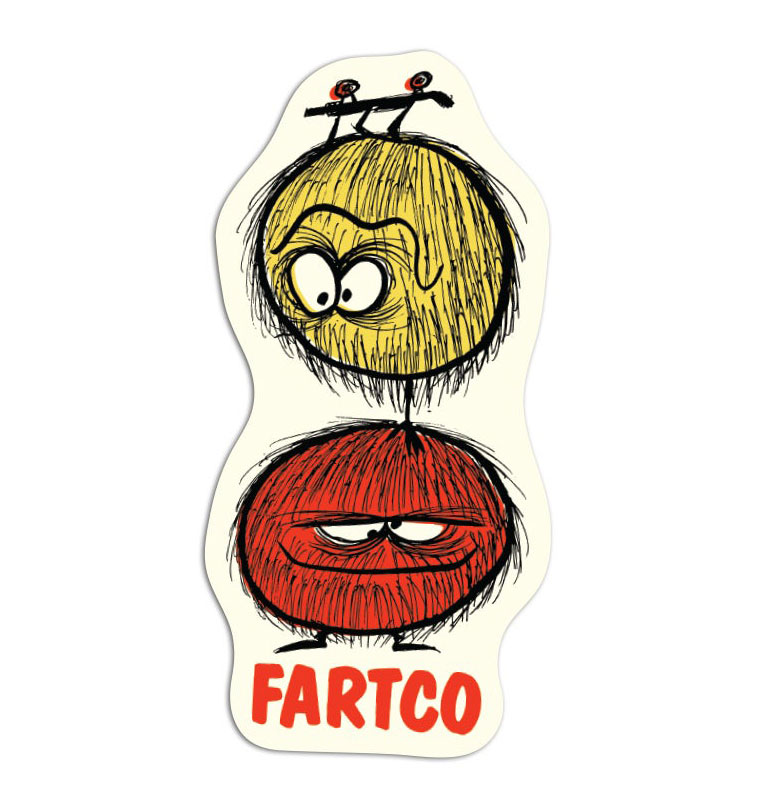 Fartco - Headplant Sticker