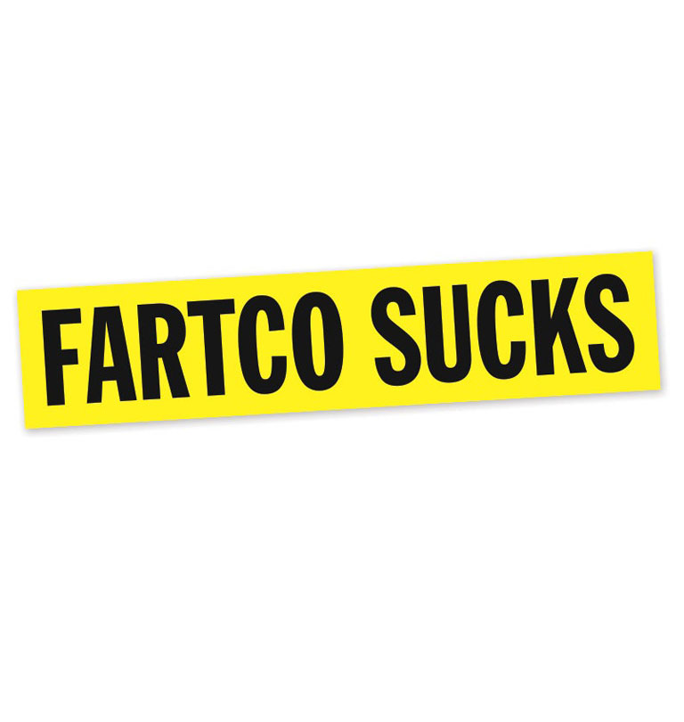 Fartco - Sucks Sticker