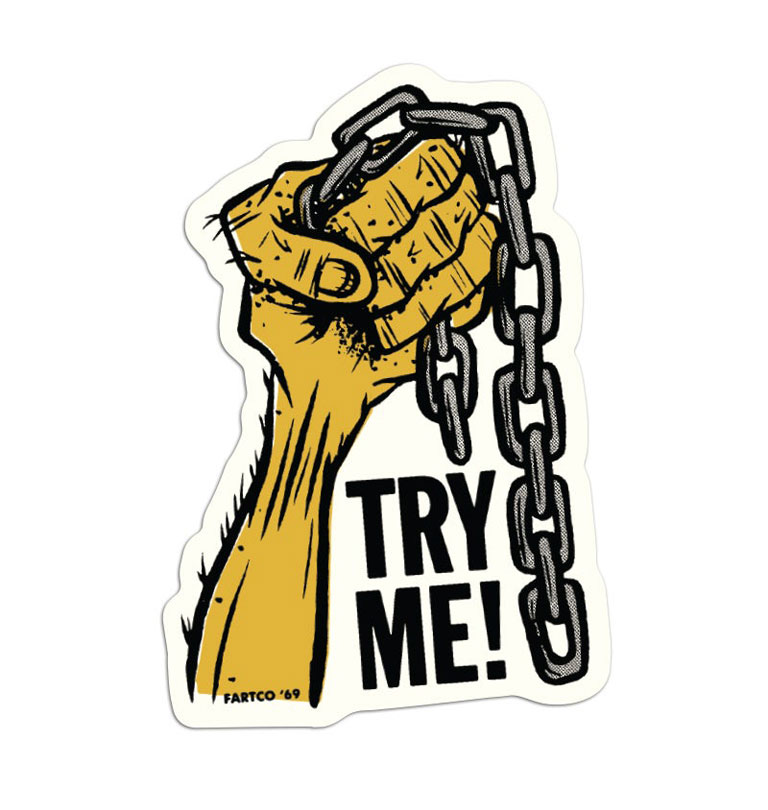Fartco - Try Me Sticker