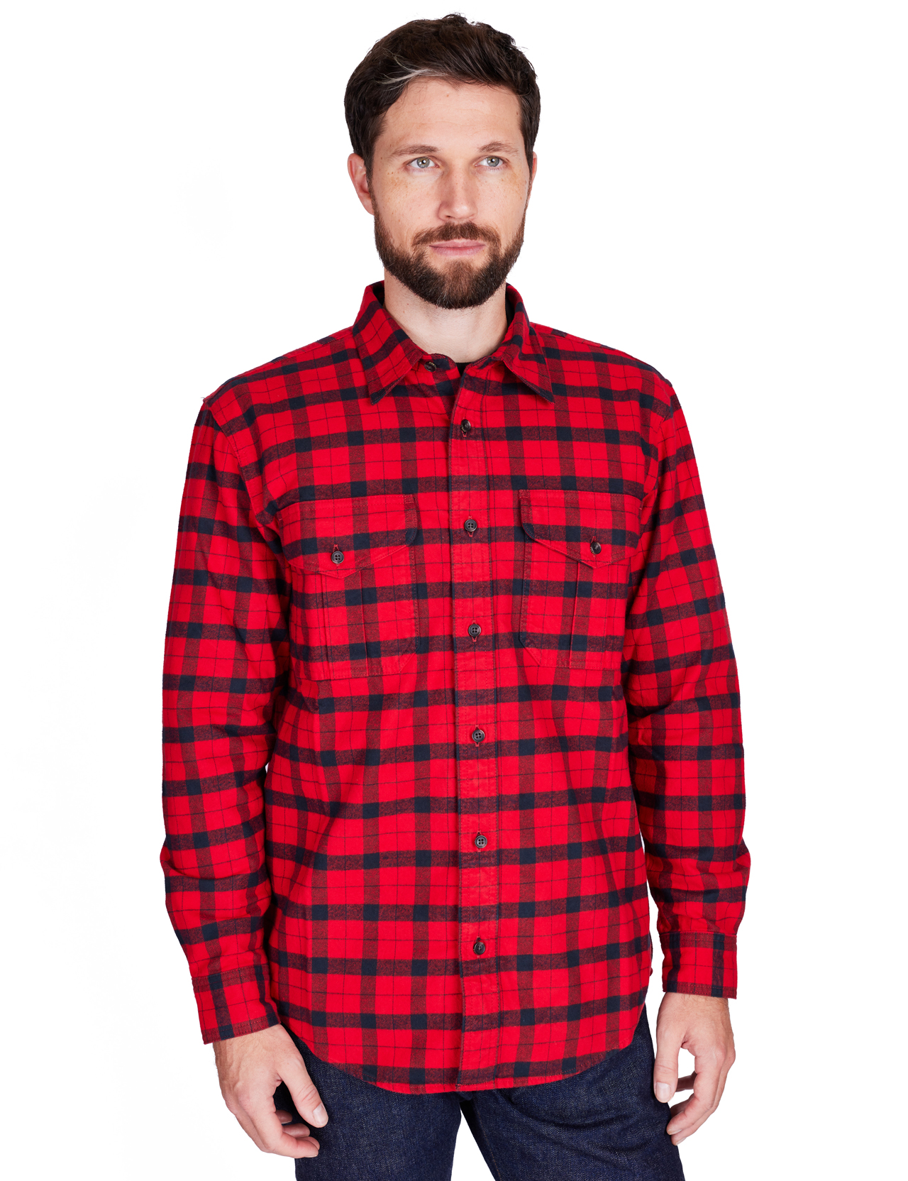 Filson---Alaskan-Guide-Flannel-Shirt---Red-Black--12