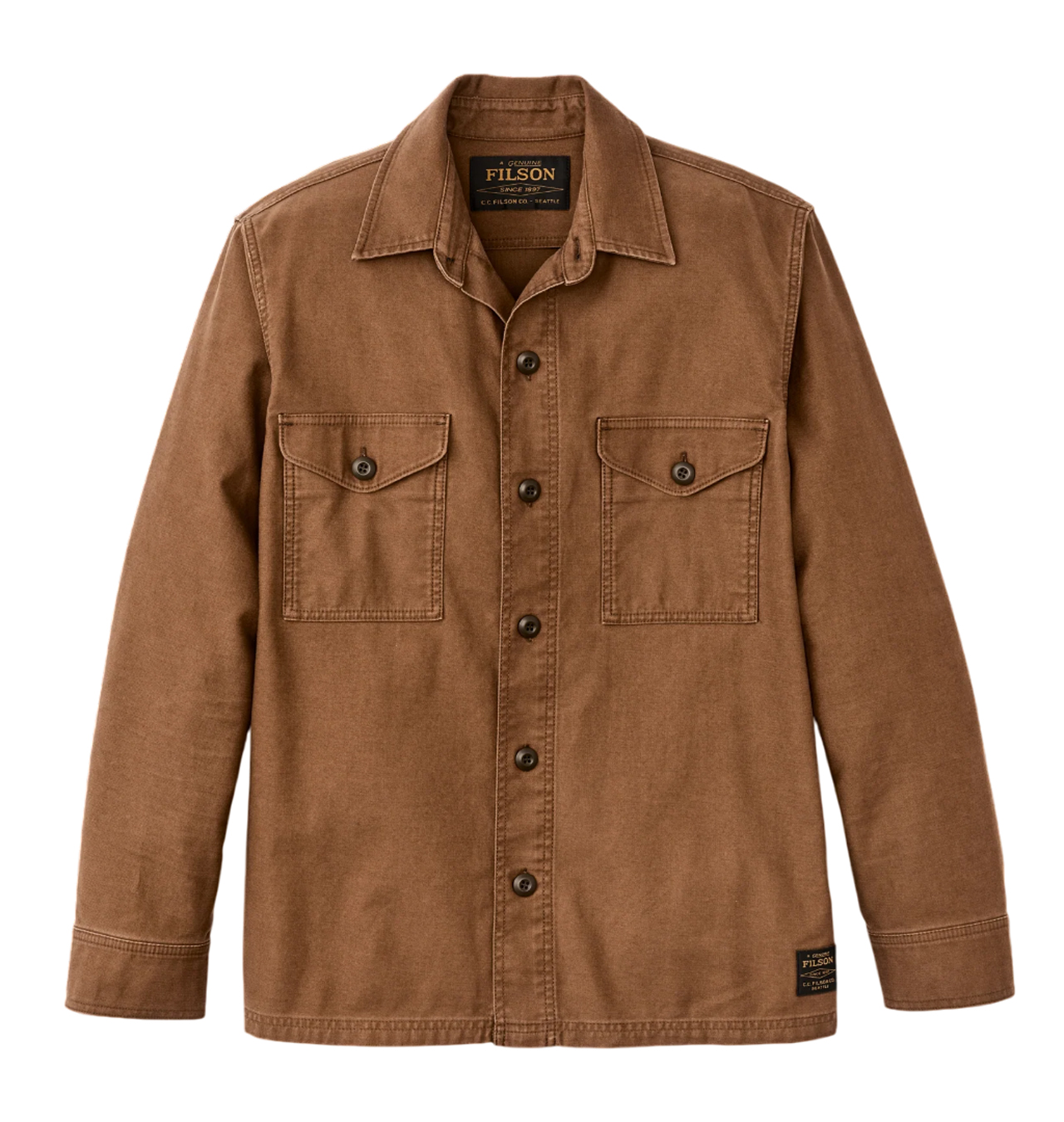 Filson - Clarkston Jac-Shirt Brushed Sateen - Labrador Brown