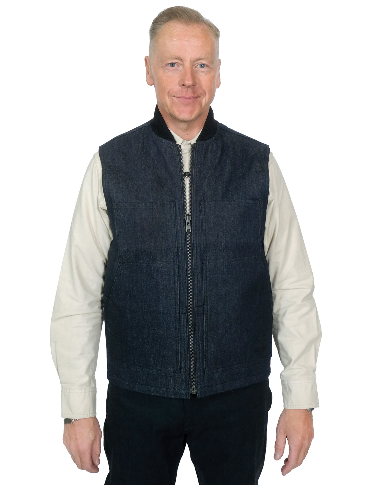 Filson - Denim Insulated Work Vest - Raw Indigo