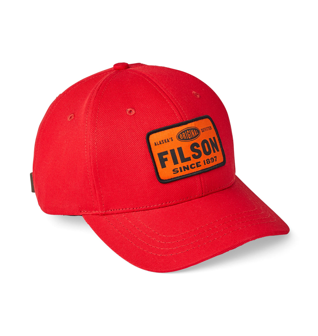 Filson---Denim-Logger-Cap---Scarlet-Red-1