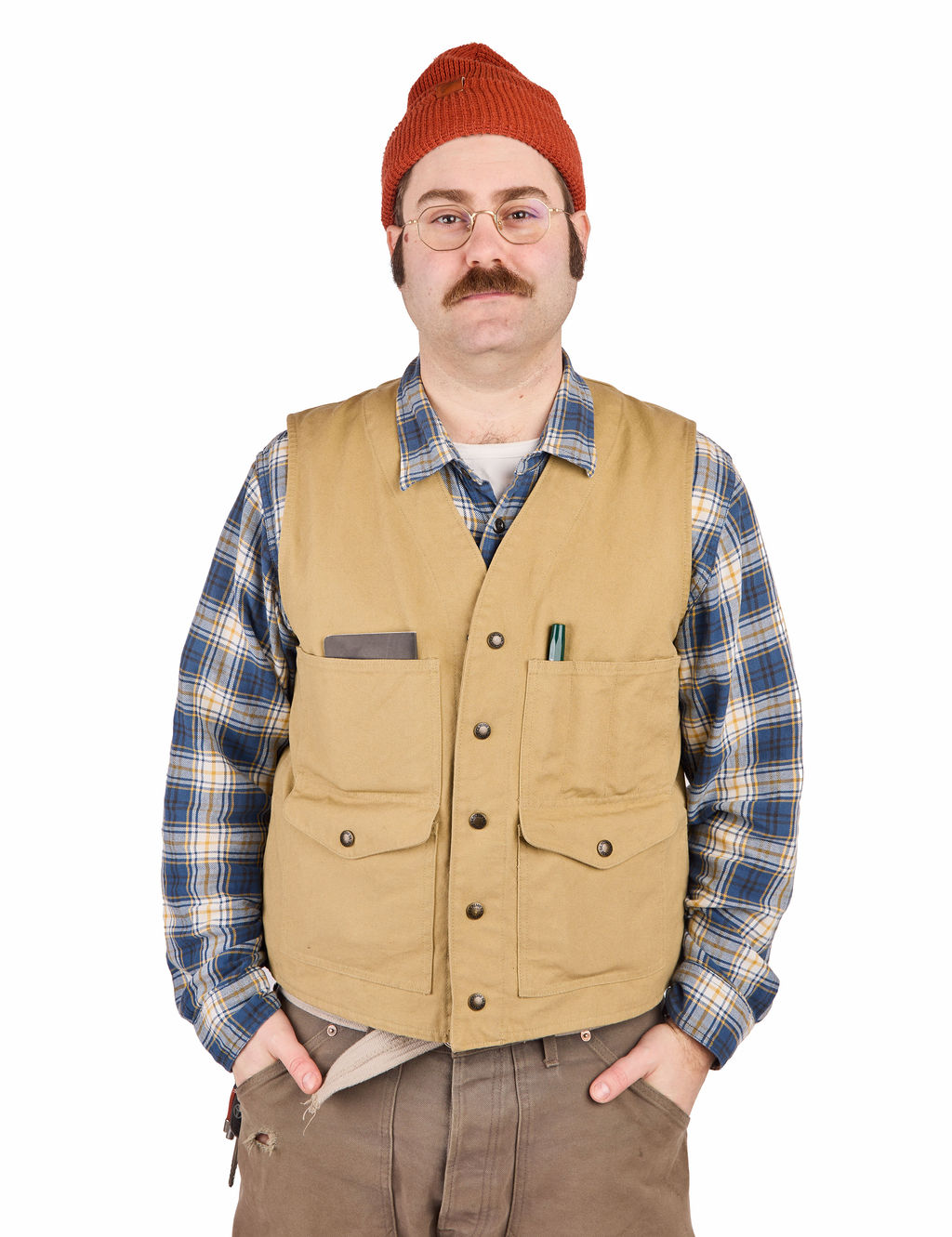 Filson---Dry-Tin-Canvas-Vest---Tan-1