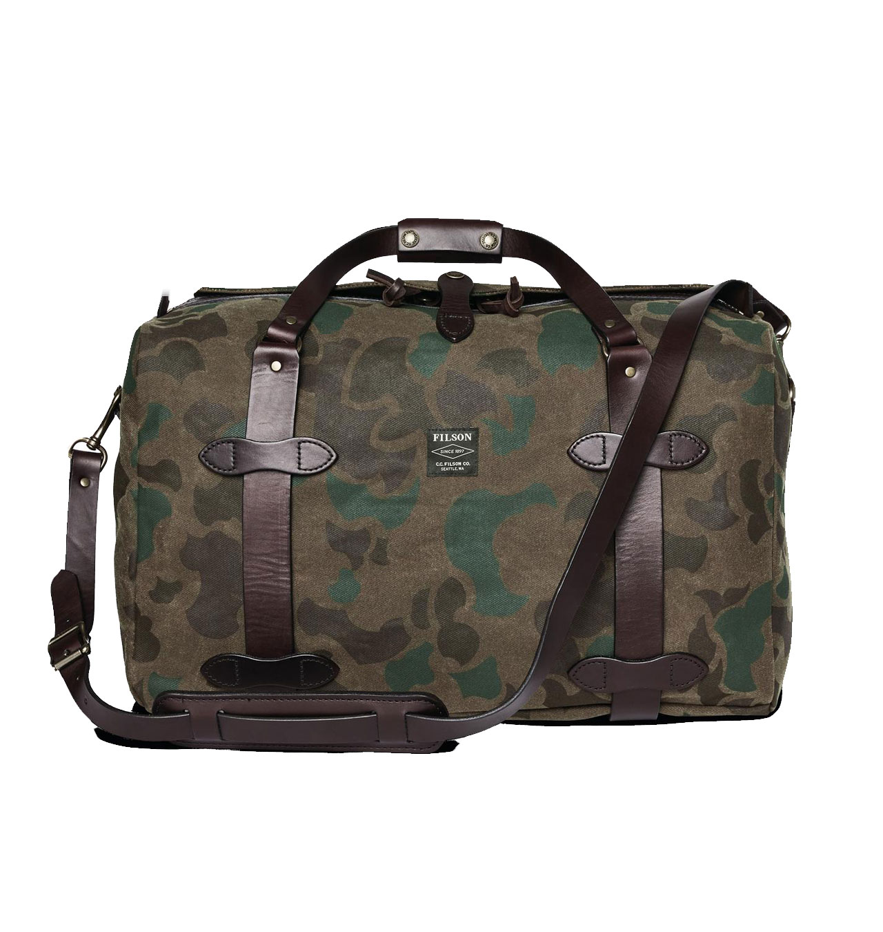 Filson - Duffle Bag Waxed Rugged Twill Medium - Dark Shrub