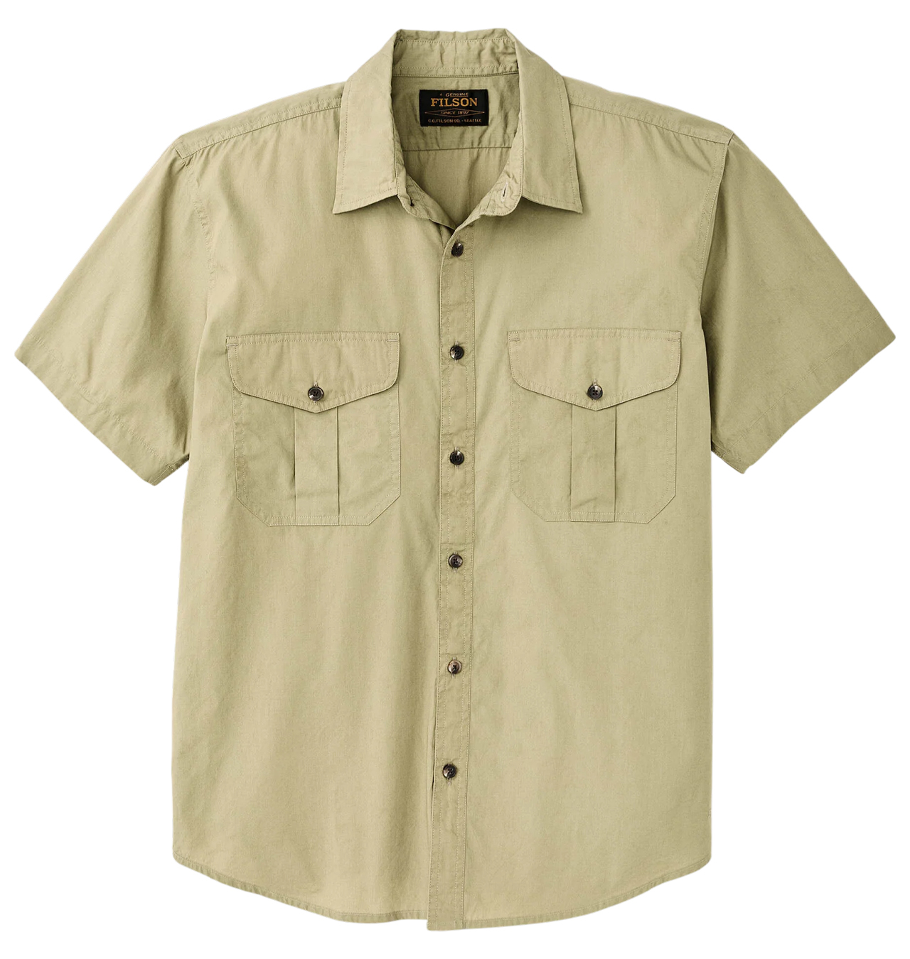 Filson - Feather Cloth Short Sleeved Shirt - Lake Bed