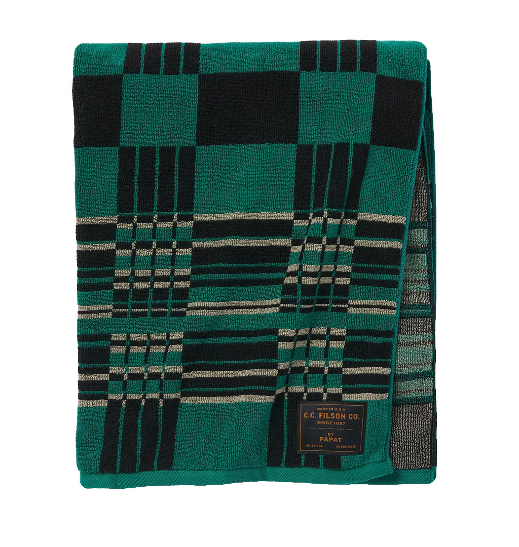Filson - Filson Towel - Green/Black/Gray