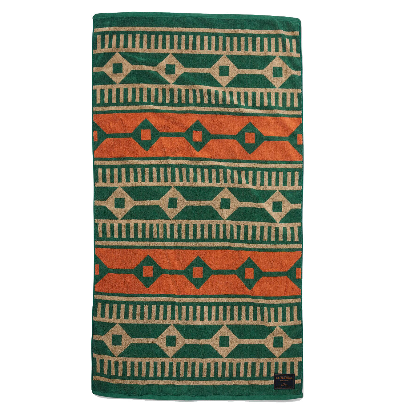 Filson - Filson Towel - Green/Tan/Orange