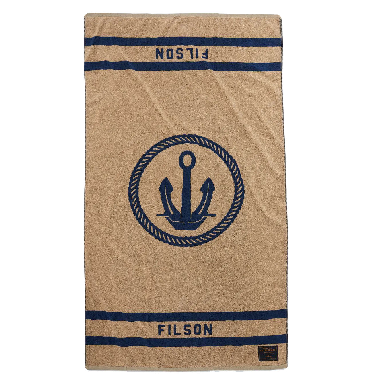 Filson - Filson Towel - Tan/Navy