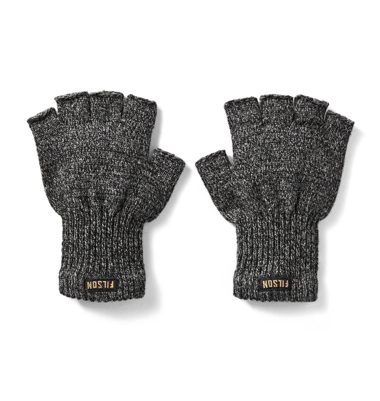 Filson - Fingerless Knit Gloves - Charcoal