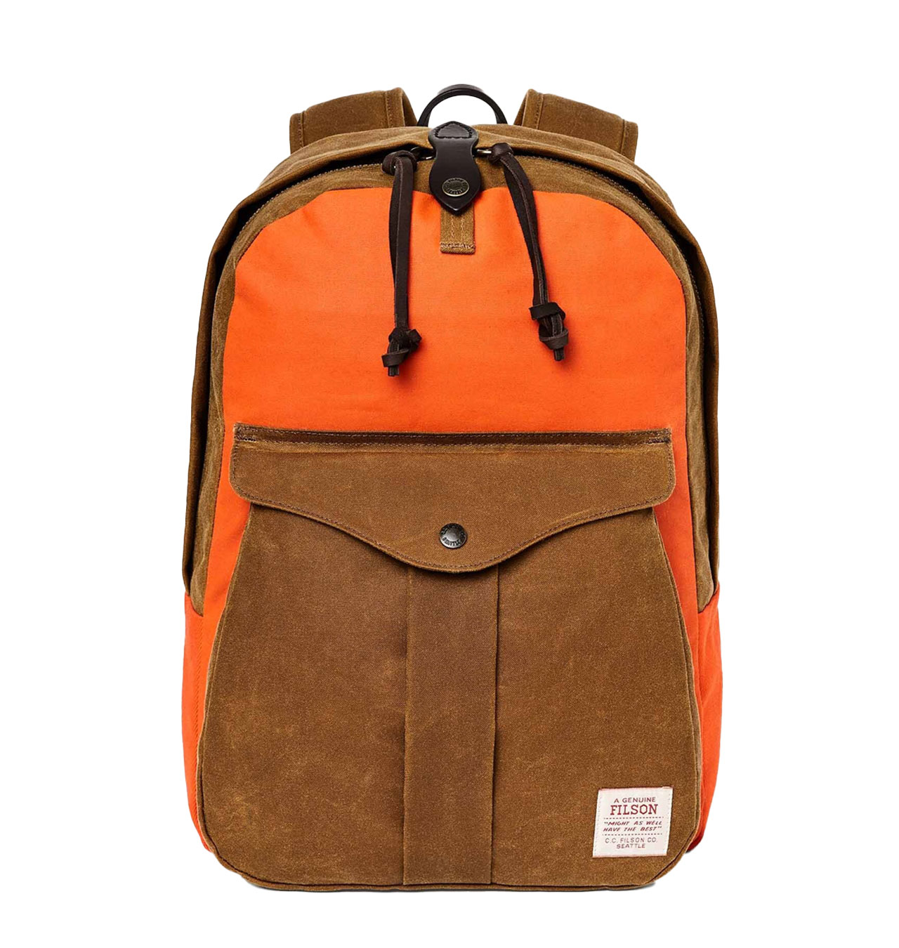 Filson - Journeyman Backpack - Dark Tan/Flame