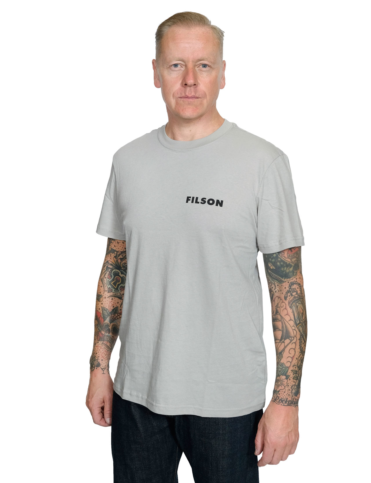 Filson - Lightweight Outfitter Graphic T-Shirt - Gray Sky