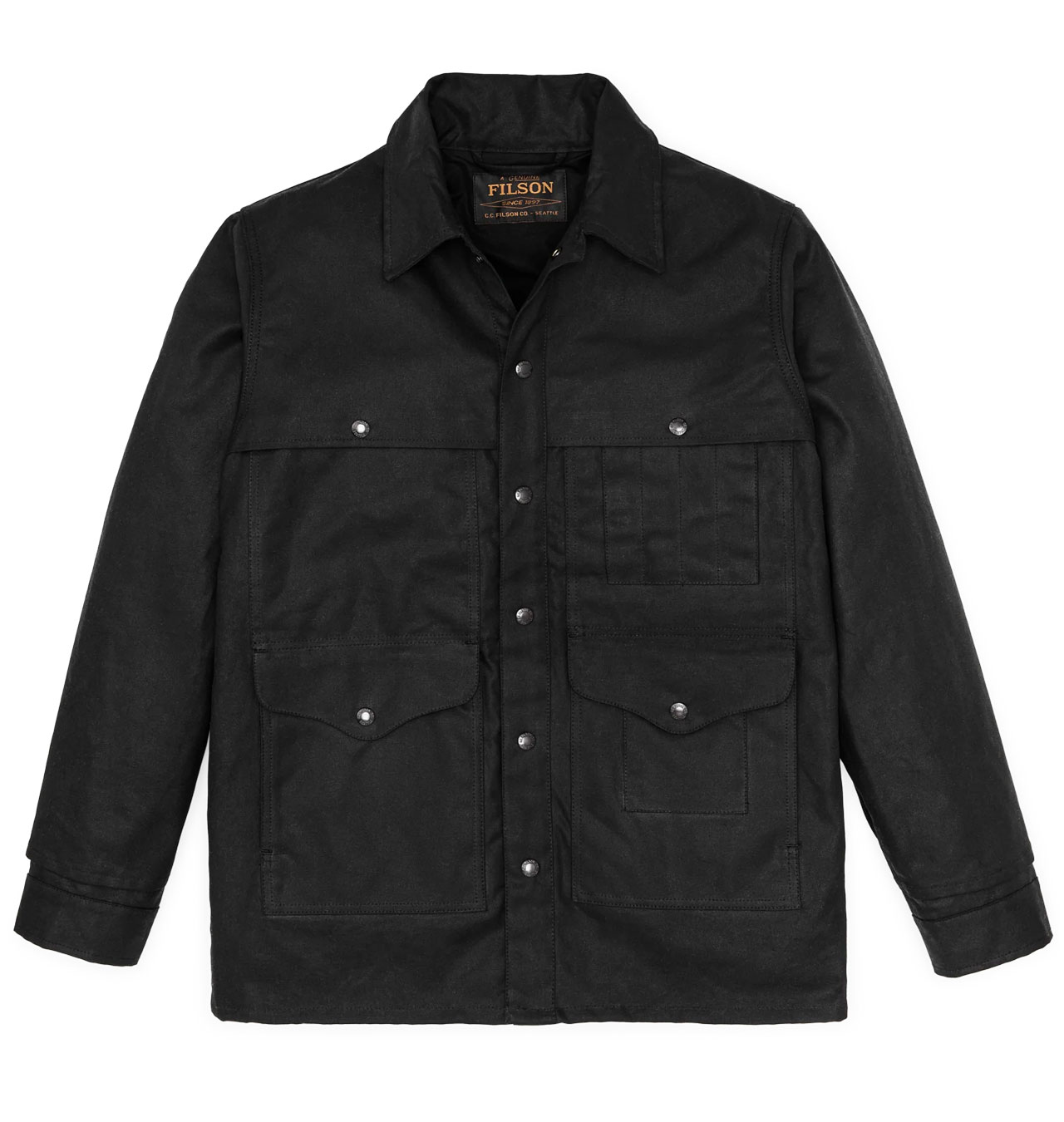 Filson---Lined-Tin-Cloth-Cruiser-Jacket---Black1