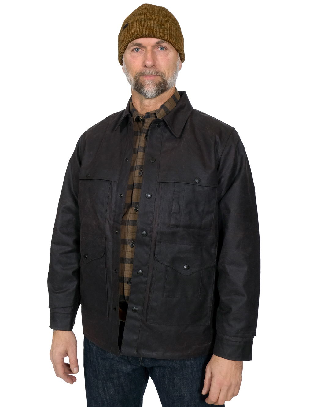 Filson - Lined Tin Cloth Cruiser Jacket - Cinder