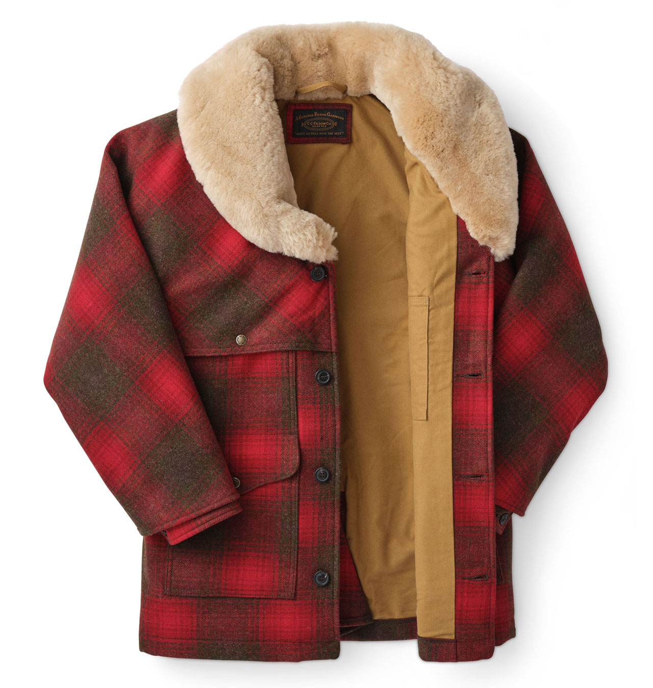 lined wool packer coat