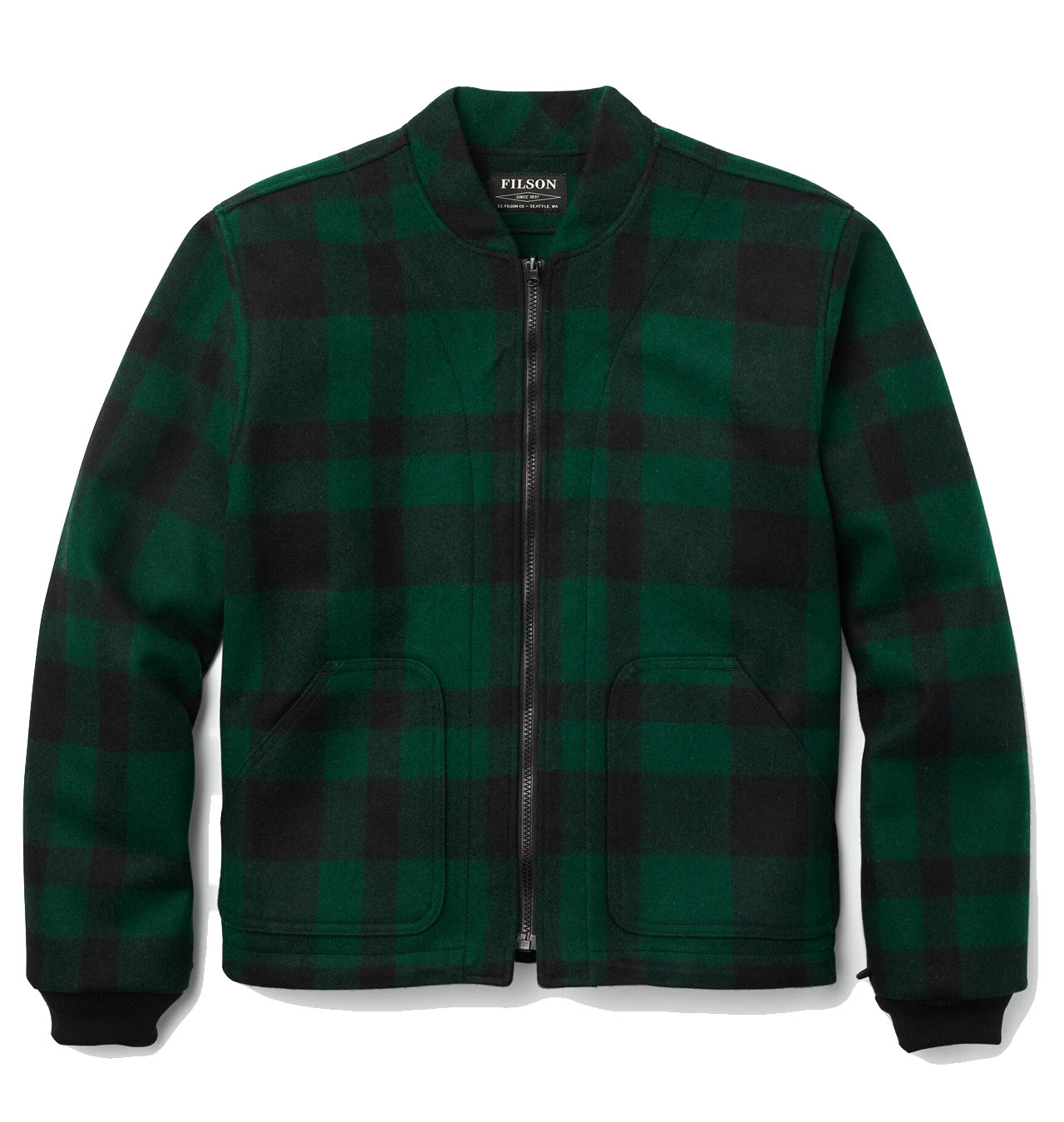 Filson - Mackinaw Wool Jacket Liner - Green/Black Plaid