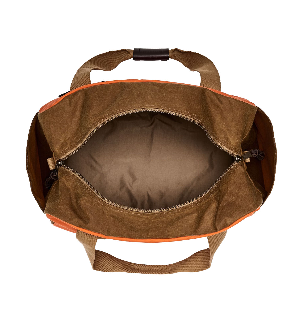 Filson - Medium Tin Cloth Duffle Bag - Dark Tan/Flame Filson - Medium Tin Cloth Duffle Bag - Dark Tan/Flame