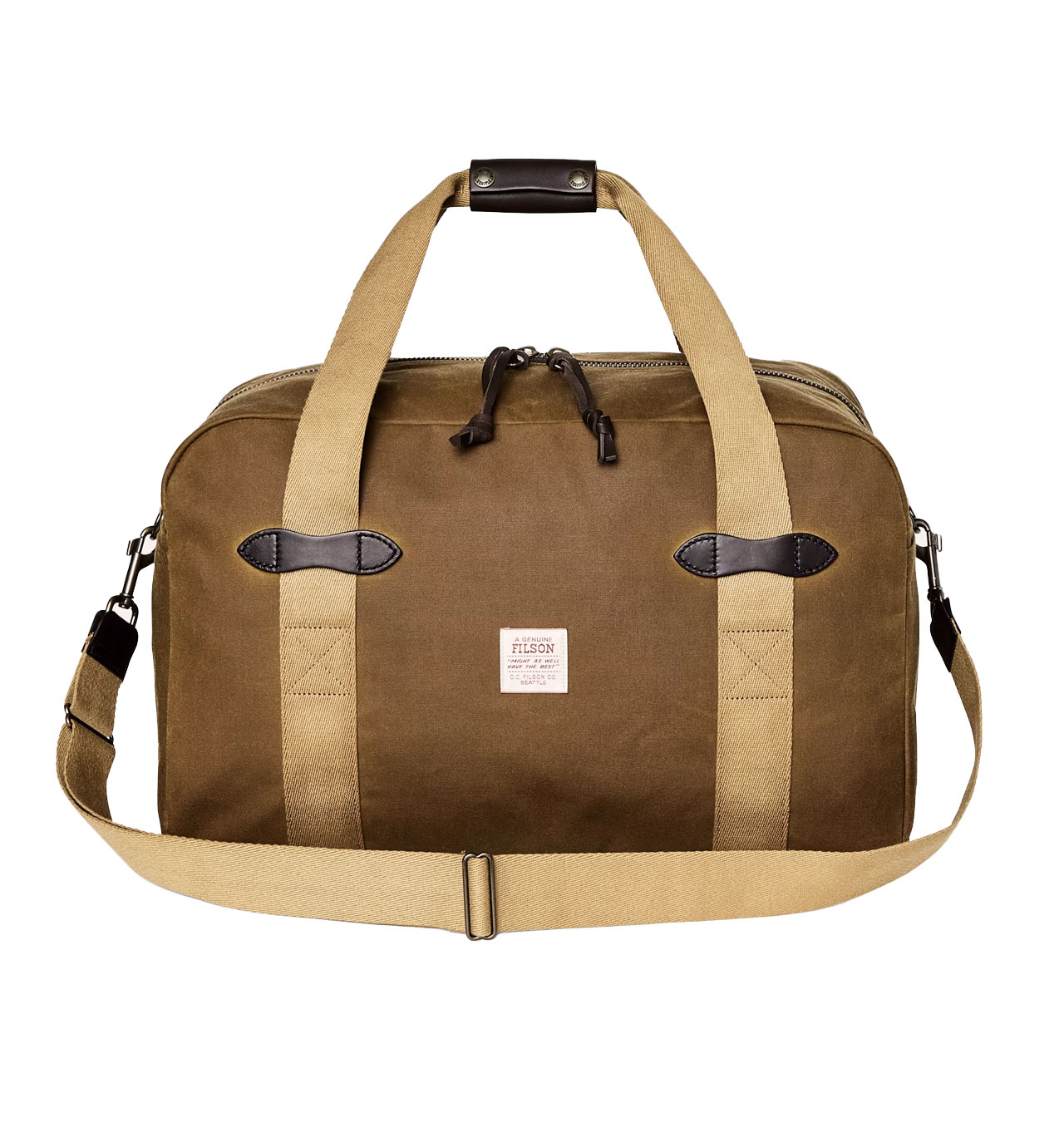 Filson Rucksack Medium Filson - Medium Tin Cloth Duffle Bag - Dark Tan
