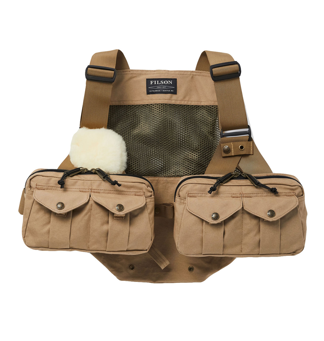 Filson - Mesh Fishing Strap Vest - Dark Tan