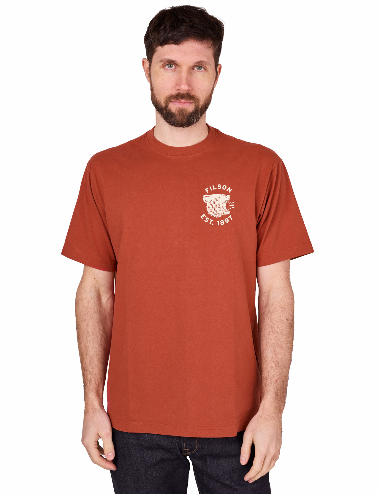 Filson - Outfitter Bear Graphic T-Shirt - Chili Oil