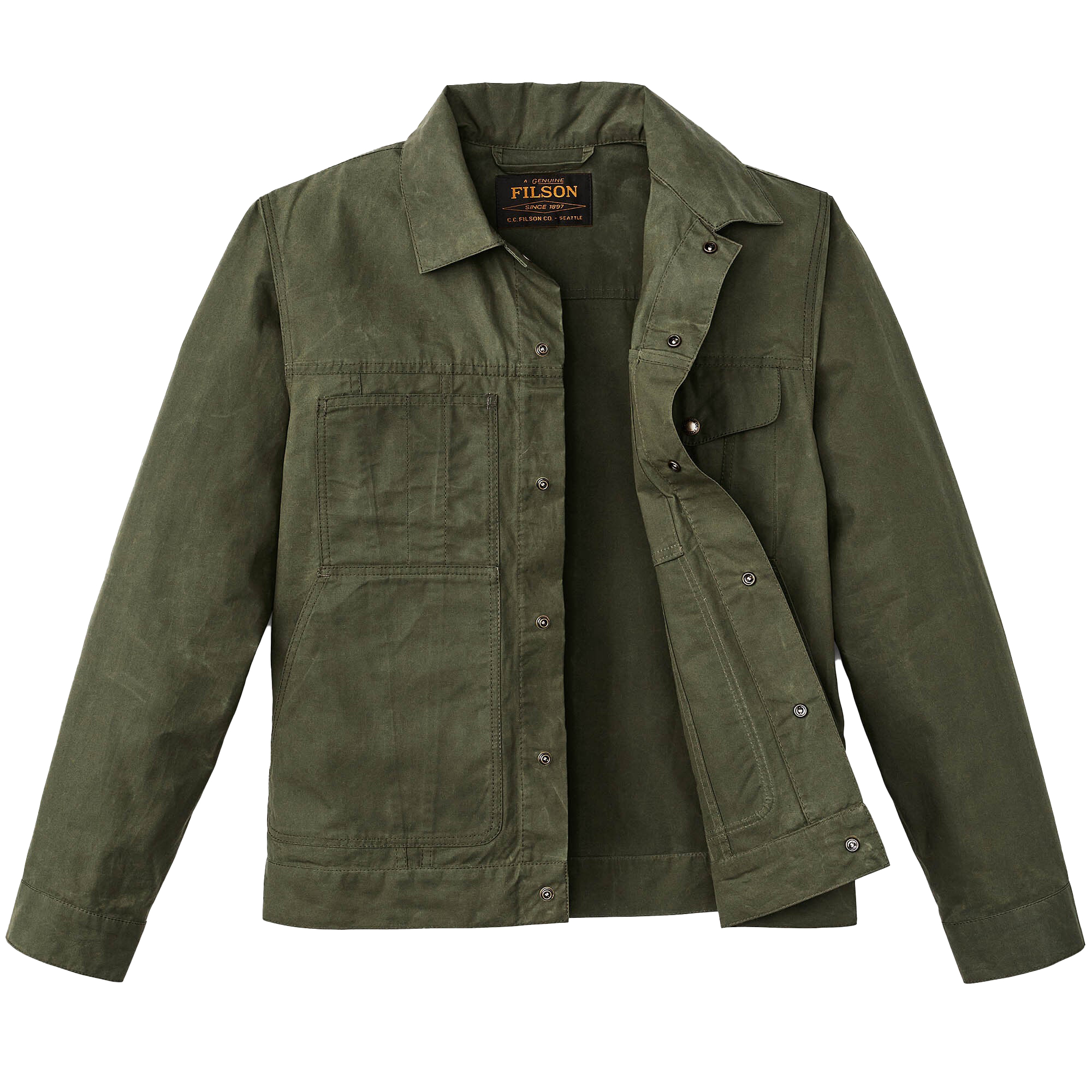 WORKERS　VENTILE GABARDINE CRUISER JACKET Filson - Ranger Short Cruiser Jacket - Olive