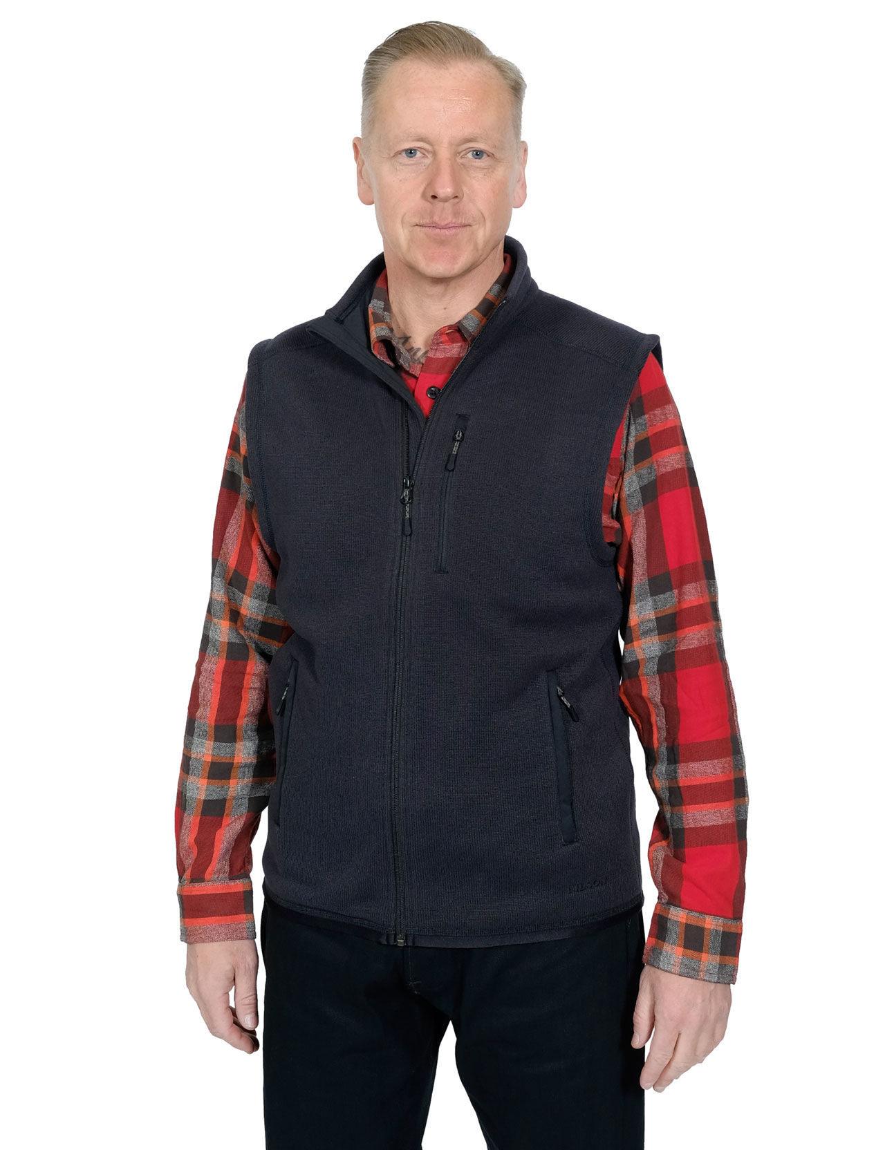 Filson---Ridgeway-Fleece-Vest---Dark-Navy-1