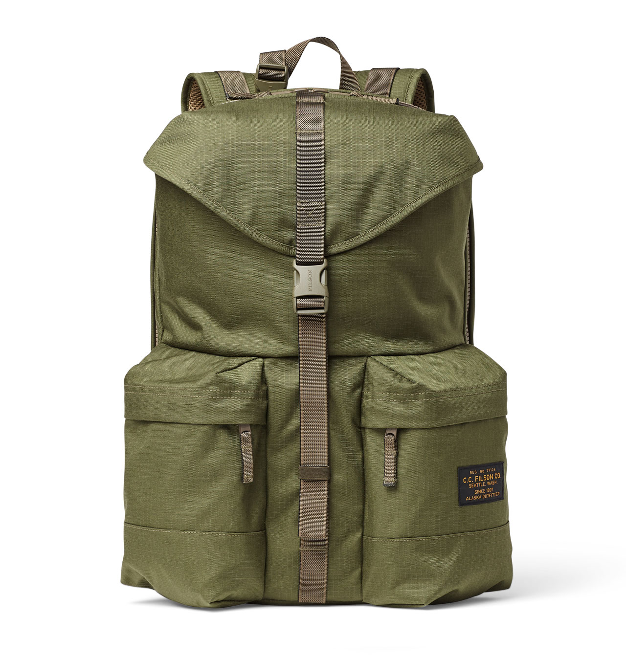 Filson---Ripstop-Nylon-Backpack---Surplus-Green-12